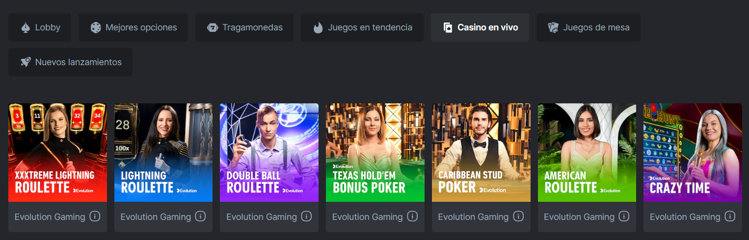 Casino en vivo en BC.Game