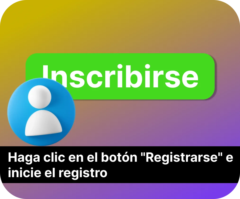 1 paso para registrarse en BC.Game