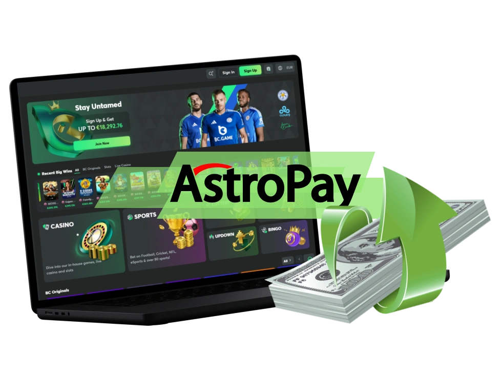 la AstroPay Card en BC.Game