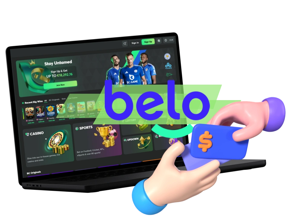 Agregue fondos a BC Game usando la billetera virtual Belo